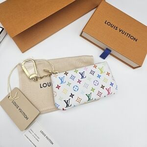 Brand New 2026 Authentic Louis Vuitton Murakami Multicolor Monogram Key Pouch